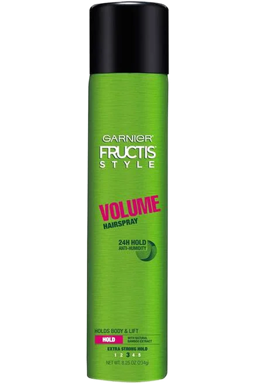 Garnier Fructis Style Volume Hairspray Front Of Bottle